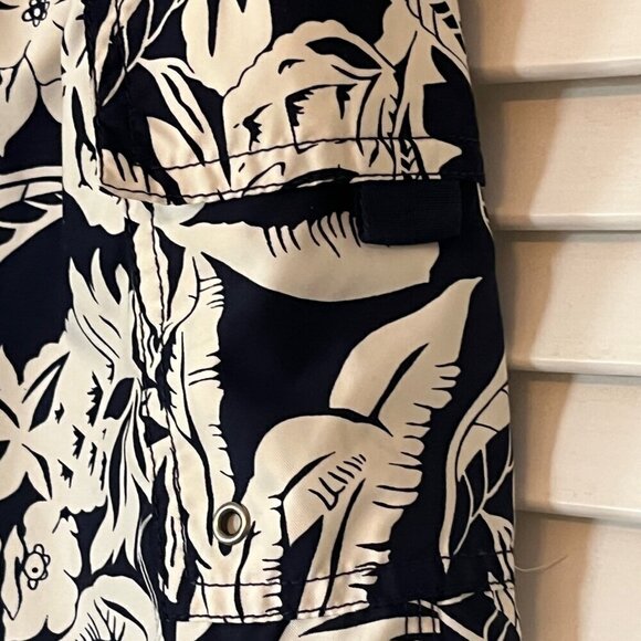 Polo Ralph Lauren boys 6 swim trunks board shorts navy botanical - Picture 3 of 5
